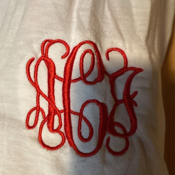 Two Monogrammed Tops. Monogrammed with AJC. - Picture 2 of 5